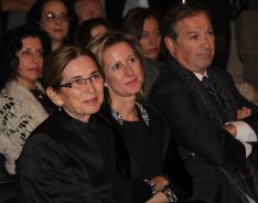 Pilar del Río, viuda de José Saramago, junto a la Directora del Festival y el Alcalde de Ronda. // CharryTV