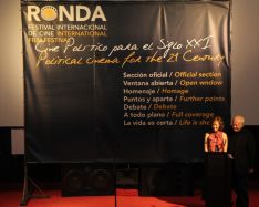 Inicio del acto de inauguración del Festival Internacional de Cine Político de Ronda. // CharryTV