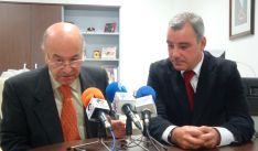 Javier Ciézar, Presidente de ASAJA Málaga y el Delegado de Seguridad Ciudadana, Rafael Lara.  // CharryTV