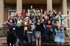 Alumnos participantes en el seminario 25 años después del desastre de Chernóbil, que tuvo lugar en Berlín en 2011. // RMR