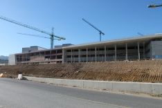 Estado actual de las obras del nuevo hospital comarcal. // CharryTV