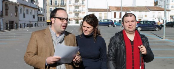 Alberto Orozco, María Teresa Valdenebro y Juan Manuel Medina, en el antiguo Cuartel de la Concepción. // CharryTV