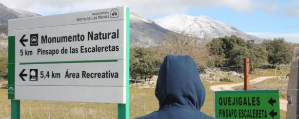 La Serranía de Ronda vuelve a vestirse de blanco, AEMET activa de nuevo la alerta amarilla para mañana jueves por fuertes rachas de viento, 23 Jan 2013 - 21:20