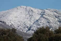 Se trata de la segunda nevada en la comarca en lo que va de año. // CharryTV
