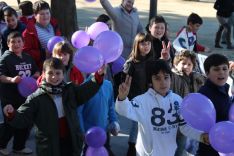 Los niños pasaron un gran día en compañía de los alumnos de otros centros. // CharryTV