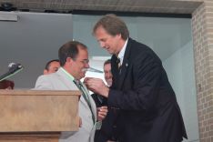 Francisco Gómez, alcalde de Benaoján y el regidor de Knittlingen, Heinz-Peter Hopp. // CharryTV
