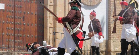 Las recreaciones históricas se han llevado a cabo en el atrio de la Iglesia de la Merced. // CharryTV