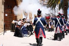 Una de las recreaciones históricas que acogió la plaza de La Merced. // CharryTV