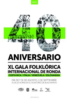 Cartel de la Gala Folklórica Internacional.  // Antonio García