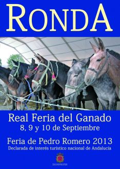 Cartel anunciador de la Real Feria de Ganado. // Juan Luis Muñoz