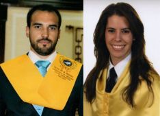 Alberto Luis Avilés Toscano y María Isabel Mañas Uxó han sido becados con 6.000 euros. // RMR