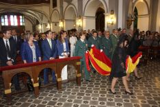 Durante la misa se rindió homenaje a los caídos de la Guardia Civil. // CharryTV