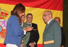 Esteban Gómez, capitán jefe de la Guardia Civil recibió uno de los reconocimientos. // CharryTV