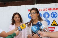 Fernández y Muñoz, durante su comparecencia ante la prensa. // CharryTV