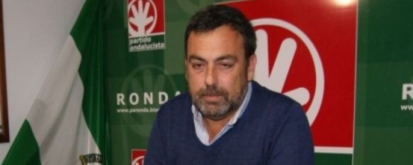 El Secretario de los andalucistas rondeños, Sergio Flores. // CharryTV