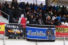 El Marbella F.C. estuvo acompañado en las gradas por decenas de seguidores. // Miguel Ángel Mamely