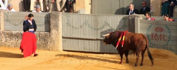 Morante, durante su faena en la Plaza de Toros de Ronda en septiembre de 2013. // CharryTV