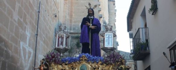 El Manué, instantes después de su salida desde la Colegiata de Santa María La Mayor. // CharryTV