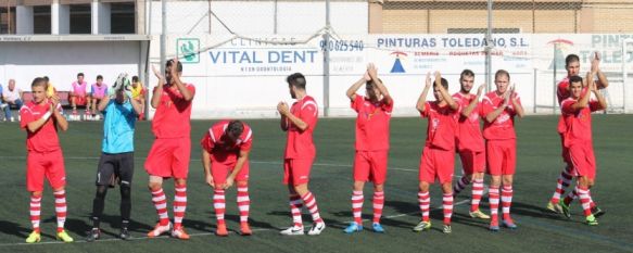 Once inicial del C.D. Ronda en el Constantino Cortés.  // CharryTV