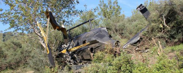 Los dos fallecidos en el accidente de helicóptero que transportaba droga huían de la Guardia Civil, En la zona se ha localizado cerca de una tonelada de hachís, según fuentes cercanas a la investigación, 28 Jan 2015 - 17:18