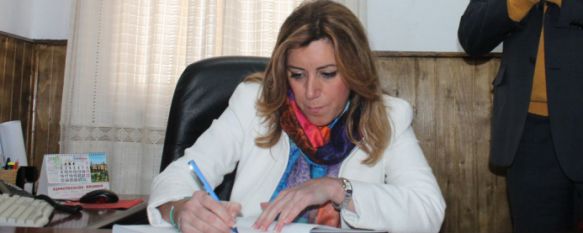 Susana Díaz apertura de manera oficial los ayuntamientos de Serrato y Montecorto, La presidenta de la Junta de Andalucía ha visitado hoy ambos municipios y en su intervención ha defendido la apuesta por el municipalismo, 04 Feb 2015 - 16:19