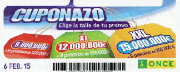 El Cuponazo de la ONCE deja 300.000 euros en Ronda, En la provincia de Málaga se han quedado un total de 840.000 euros, 09 Feb 2015 - 16:42