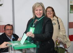 Isabel María Barriga (PA), en el Colegio Juan Carrillo. // CharryTV