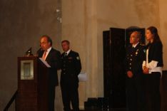El delegado de Seguridad, Fernando Corrales, durante su intervención. // Maribel Chito