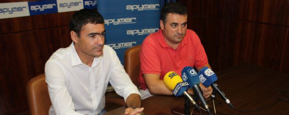 El presidente del CEDER, Mario Lara, junto al presidente de APYMER, Manuel Claros. // CharryTV