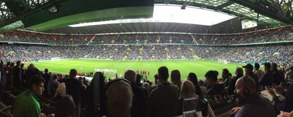 Celtic Park rozó el lleno en la visita del modesto Lincoln, en el que milita el rondeño // Alison Conroy