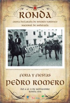 Cartel anunciador de la Feria y Fiestas de Pedro Romero // CharryTV