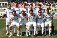 Once inicial del C.D. Ronda ante la U.D. Maracena. // Diego Battioli