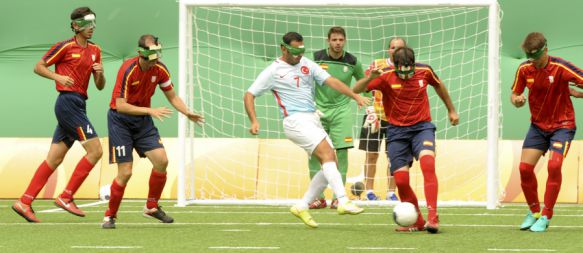 Marcelo Rosado, sexto con la Selección de Fútbol para invidentes en Río de Janeiro, España cayó ante Turquía en la tanda de penaltis en el partido por el diploma olímpico, 19 Sep 2016 - 19:21