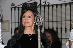 La presidenta de las Damas Goyescas, Ana Gómez, vestida de mantilla // CharryTV