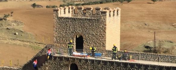 Rescatan a un turista francés que se precipitó desde la torre más alta de las Murallas del Carmen, En las próximas horas será intervenido de fracturas en extremidades inferiores y superiores , 13 Nov 2017 - 13:11