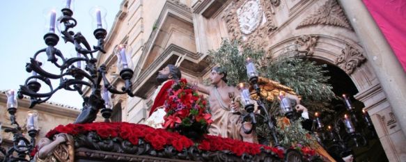 La Hermandad del Huerto ya realiza su estación penitencial por las calles de Ronda , El joven Rafael Carlos Benítez se ha estrenado como capataz del paso de palio de María Santísima Consuelo de las Tristezas , 26 Mar 2018 - 21:41