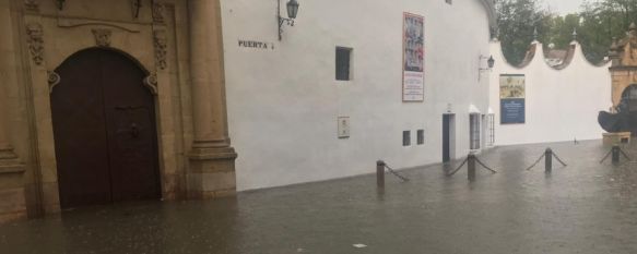 Las salidas de agua de la Calle Virgen de la Paz sufrieron graves taponamientos  // CharryTV