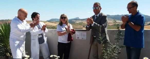 La asociación ALCER ha donado al Hospital de la Serranía un olivo que ha sido plantado en homenaje a los donantes y a sus familiares. // Delegación Provincial de Salud y Familias