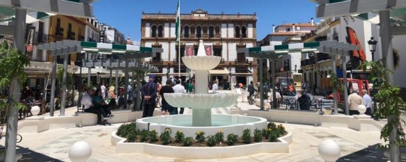 Concluyen las obras de la Plaza del Socorro con una imagen que rememora el pasado, La remodelación del espacio, junto con las actuaciones de mejora en las plazas de España y de Carlos Cano, ha conllevado una inversión de 250.000€, 14 Jun 2019 - 17:07