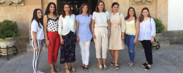 Fiestas presenta a las Damas Goyescas de la Feria y Fiestas de Pedro Romero 2019, Mercedes, Myriam, Cristina, Marta, María y Mariana representarán a la mujer rondeña junto a la presidenta, María Dúctor, 21 Jun 2019 - 19:10