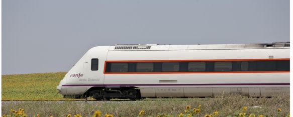 Uno de los trenes de la Serie 598 sufrió una incidencia cuando el personal de mantenimiento detectó la salida de humo de los bajos de un vagón. // Renfe