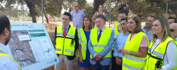 La consejera Marifrán Carazo en su presentación, esta mañana, del proyecto actualizado para la variante este de Arriate. // Junta de Andalucía