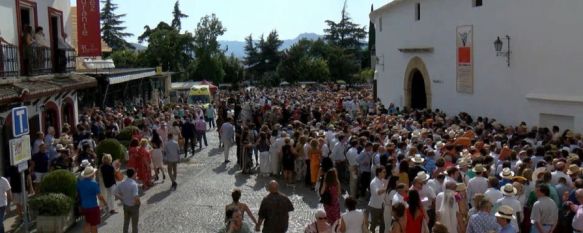 A pocas horas de la celebración de la Goyesca, la Plaza del Teniente Arce se mostraba poco concurrida en comparación a años anteriores coincidiendo con esta cita. // CharryTV