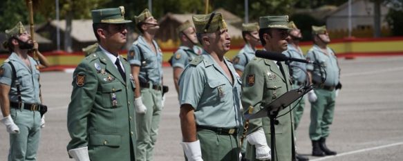 El teniente coronel Santamaría, a la derecha, ya sirvió con en nuestra ciudad en su etapa como capitán // Juan Velasco