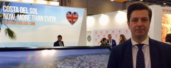 El nuevo gerente de Turismo de Ronda, en la última edición de la World Travel Market, celebrada en Londres // CharryTV