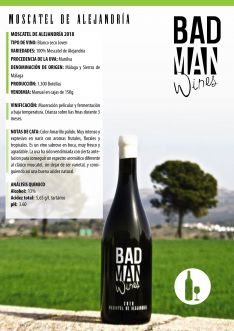 Detalles del vino premiado. // BadMan Wines