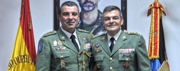 Salom y Armada, momentos antes de la toma de posesión del segundo como coronel jefe del 4º Tercio en diciembre de 2016 // Javier García