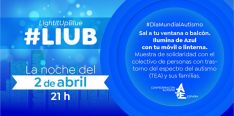 La Confederación Autismo España invita a encender luces azules, para visibilizar el color simbólico del autismo. // CharryTV