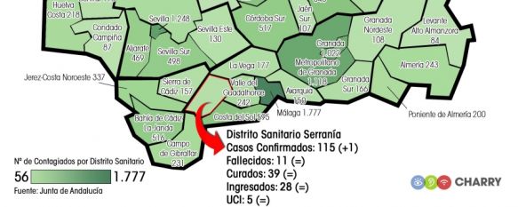 COVID-19: Solo un nuevo contagio en las últimas 24 horas en el Área Sanitaria Serranía, Se mantiene el número de fallecidos por la pandemia (11), al igual que el de curados (39) e ingresos acumulados (28), 26 Apr 2020 - 13:44