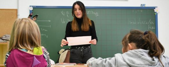 El aumento del número de matriculaciones es debido a la llegada a Faraján de cuatro nuevas familias con niños que han decidido asentarse en el pueblo. // José Antonio Gallardo